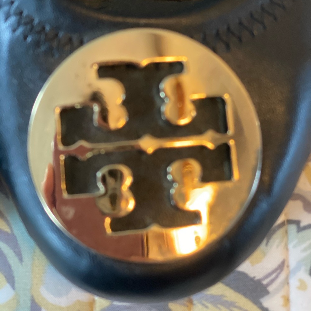 Black Tory Burch Reva Ballet Flats - Picture 3 of 3